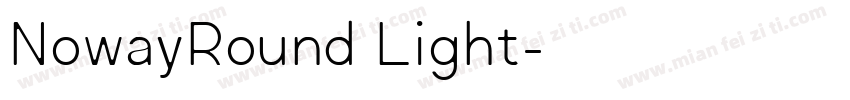 NowayRound Light字体转换